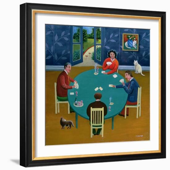 Card Game-Jerzy Marek-Framed Giclee Print