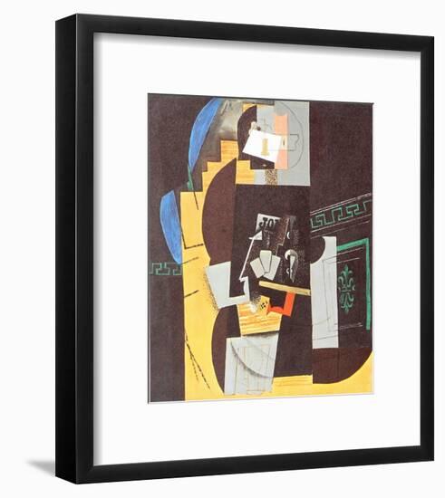 Card Player-Pablo Picasso-Framed Art Print