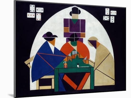 Card Players, 1916-1917-Theo Van Doesburg-Mounted Giclee Print