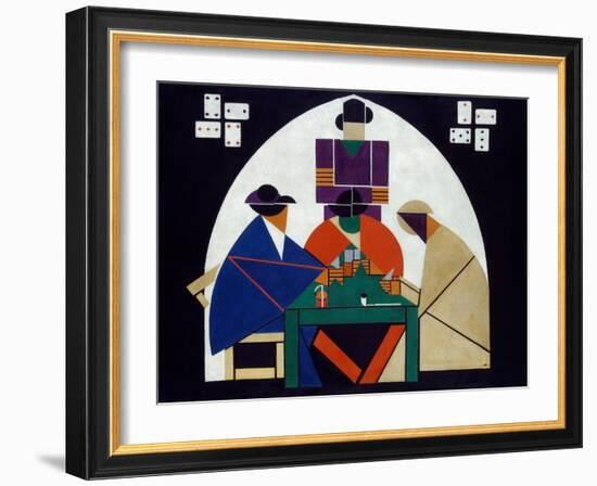 Card Players, 1916-1917-Theo Van Doesburg-Framed Giclee Print