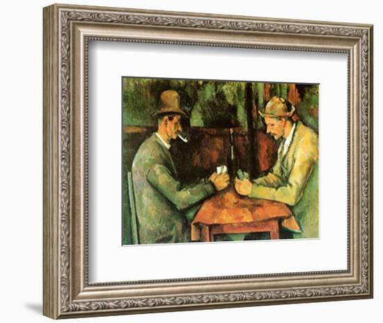 Card Players, c.1890-Paul Cézanne-Framed Art Print