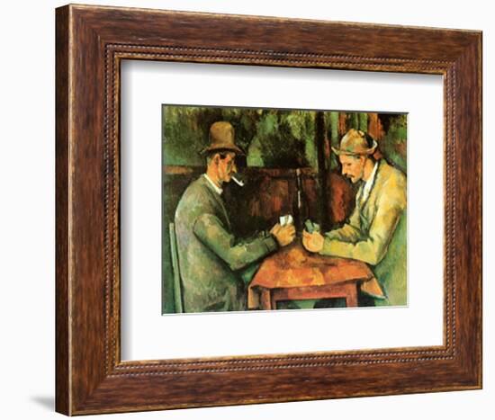 Card Players, c.1890-Paul Cézanne-Framed Art Print