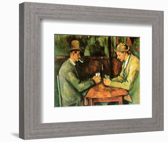 Card Players, c.1890-Paul Cézanne-Framed Art Print