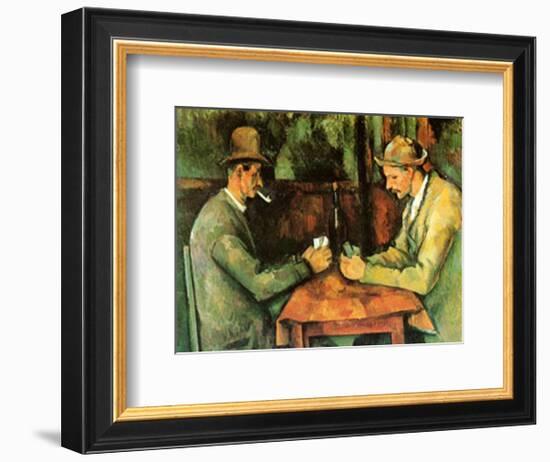 Card Players, c.1890-Paul Cézanne-Framed Art Print