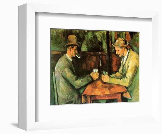 Card Players, c.1890-Paul Cézanne-Framed Art Print