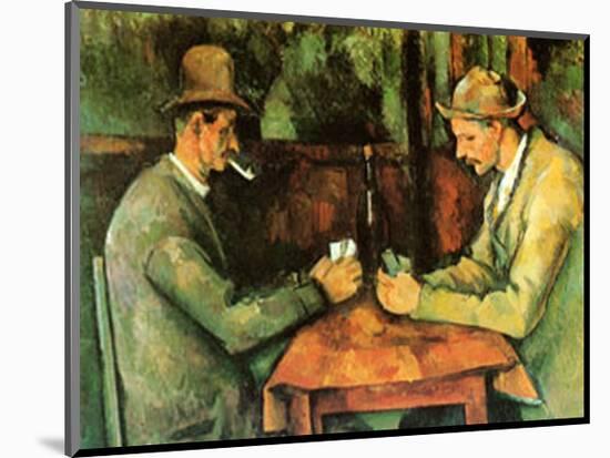 Card Players, c.1890-Paul Cézanne-Mounted Art Print