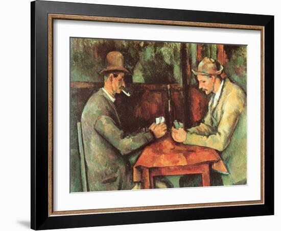 Card Players, c.1890-Paul Cézanne-Framed Art Print