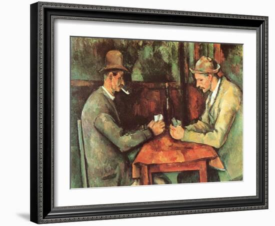 Card Players, c.1890-Paul Cézanne-Framed Art Print