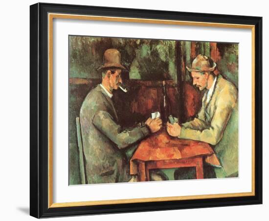 Card Players, c.1890-Paul Cézanne-Framed Art Print