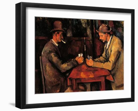 Card Players-Paul Cézanne-Framed Art Print