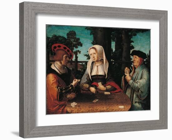 Card Players-Lucas Van Leyden-Framed Art Print