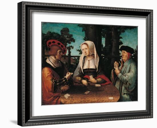 Card Players-Lucas Van Leyden-Framed Art Print