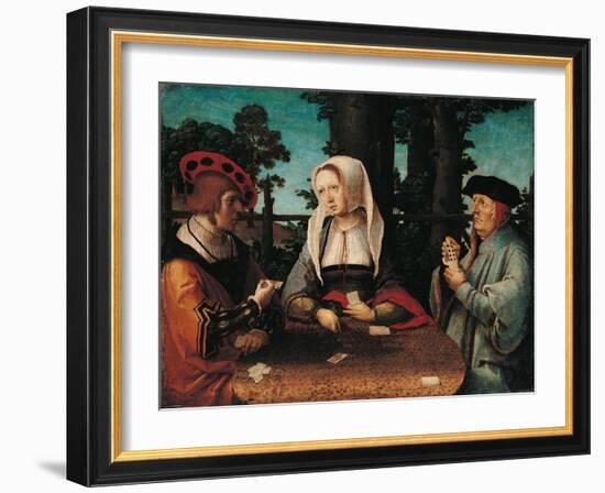 Card Players-Lucas Van Leyden-Framed Art Print