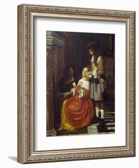 Card Players-Pieter de Hooch-Framed Giclee Print