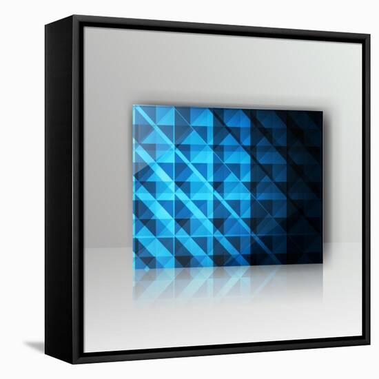 Card with Abstract Geometrical Background-Tarchyshnik Andrei-Framed Stretched Canvas