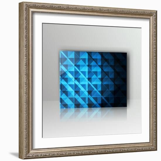 Card with Abstract Geometrical Background-Tarchyshnik Andrei-Framed Art Print