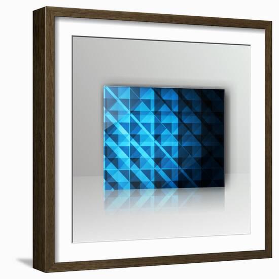 Card with Abstract Geometrical Background-Tarchyshnik Andrei-Framed Art Print