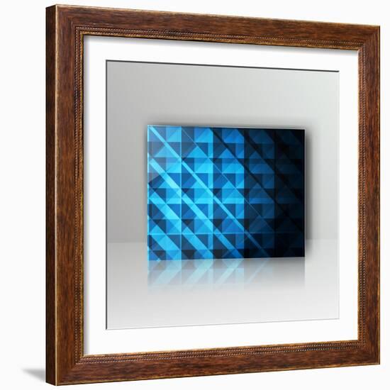 Card with Abstract Geometrical Background-Tarchyshnik Andrei-Framed Art Print