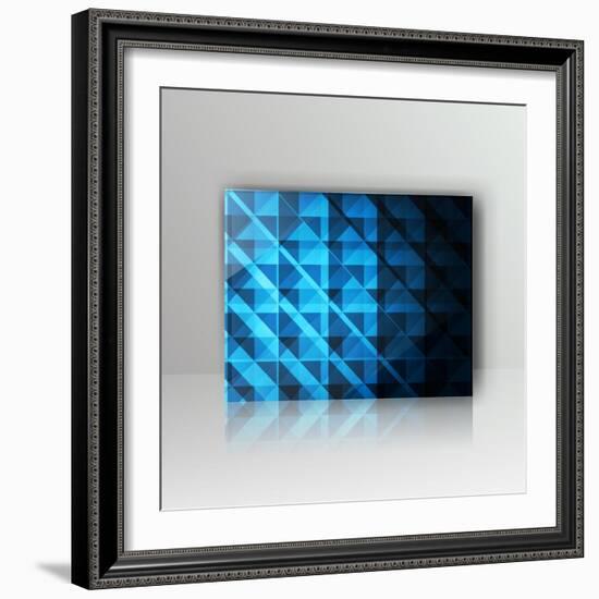 Card with Abstract Geometrical Background-Tarchyshnik Andrei-Framed Art Print