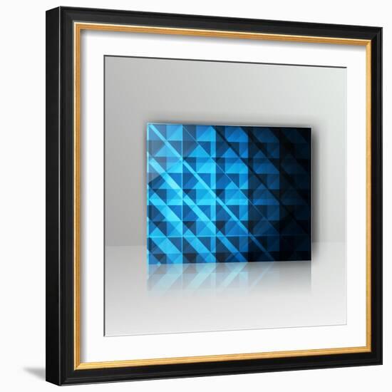 Card with Abstract Geometrical Background-Tarchyshnik Andrei-Framed Art Print