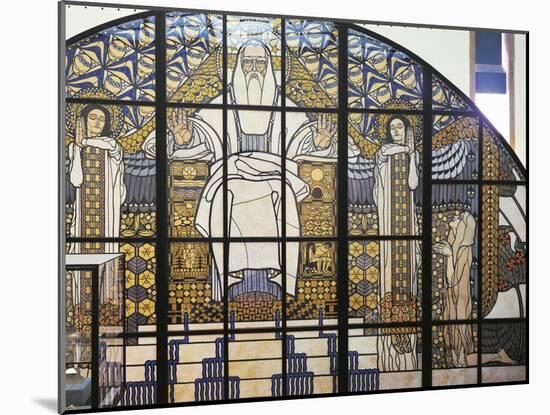 Cardboard Model of the Stained-Glass Window, Paradise-Koloman Moser-Mounted Giclee Print