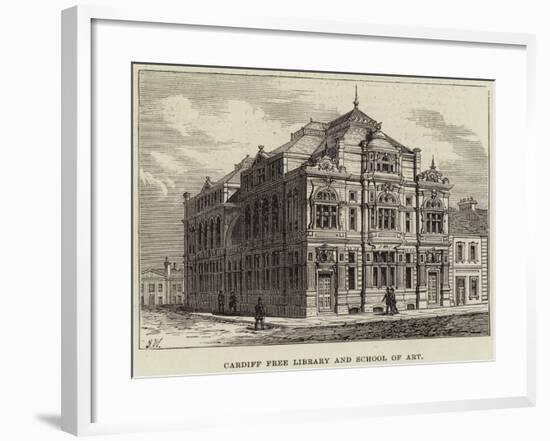 Cardiff Free Library and School of Art-null-Framed Giclee Print