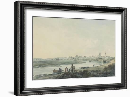 Cardiff from the South, C.1789-Julius Caesar Ibbetson-Framed Giclee Print