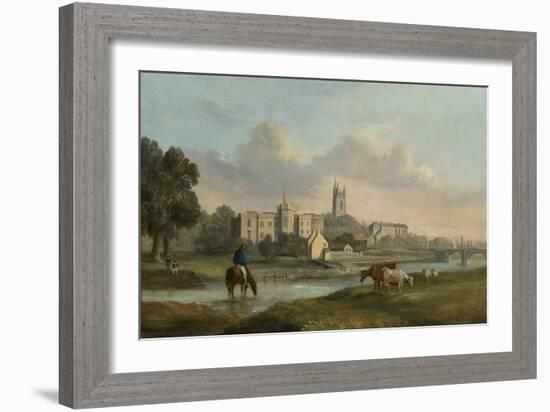 Cardiff from the West (Oil on Canvas)-Alexander Wilson-Framed Giclee Print