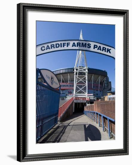 Cardiff Millennium Stadium at Cardiff Arms Park, Cardiff, Wales, United Kingdom, Europe-Ethel Davies-Framed Photographic Print