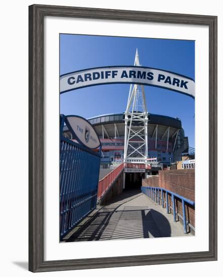 Cardiff Millennium Stadium at Cardiff Arms Park, Cardiff, Wales, United Kingdom, Europe-Ethel Davies-Framed Photographic Print