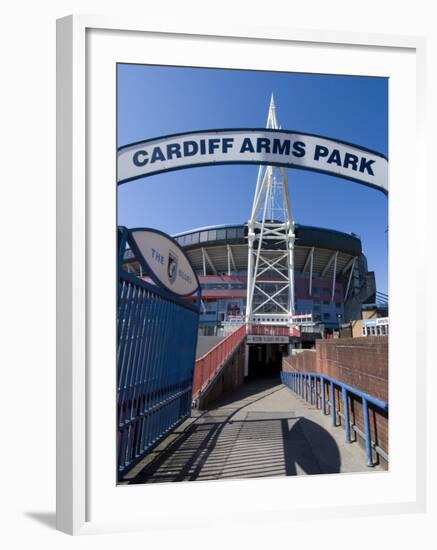 Cardiff Millennium Stadium at Cardiff Arms Park, Cardiff, Wales, United Kingdom, Europe-Ethel Davies-Framed Photographic Print