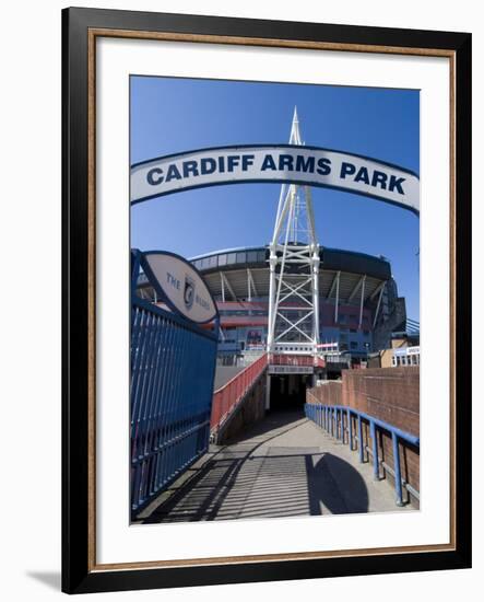 Cardiff Millennium Stadium at Cardiff Arms Park, Cardiff, Wales, United Kingdom, Europe-Ethel Davies-Framed Photographic Print