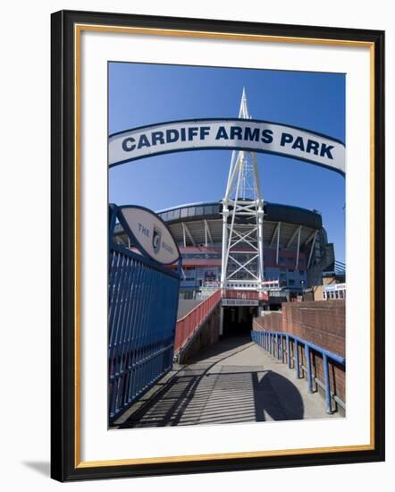 Cardiff Millennium Stadium at Cardiff Arms Park, Cardiff, Wales, United Kingdom, Europe-Ethel Davies-Framed Photographic Print