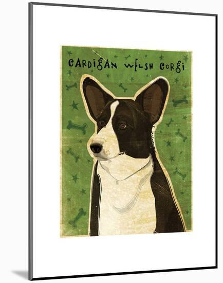 Cardigan Welsh Corgi-John W^ Golden-Mounted Art Print