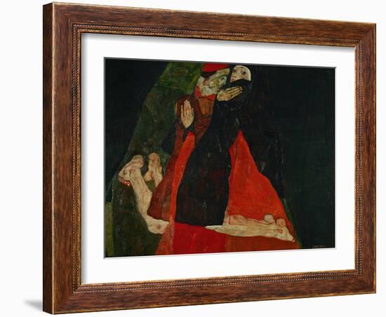 Cardinal and Nun (Liebkosung), 1912-Egon Schiele-Framed Giclee Print