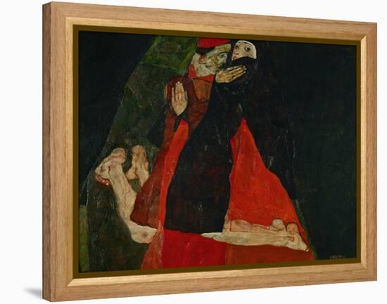 Cardinal and Nun (Liebkosung), 1912-Egon Schiele-Framed Premier Image Canvas