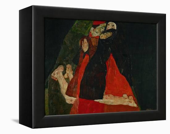 Cardinal and Nun (Liebkosung), 1912-Egon Schiele-Framed Premier Image Canvas