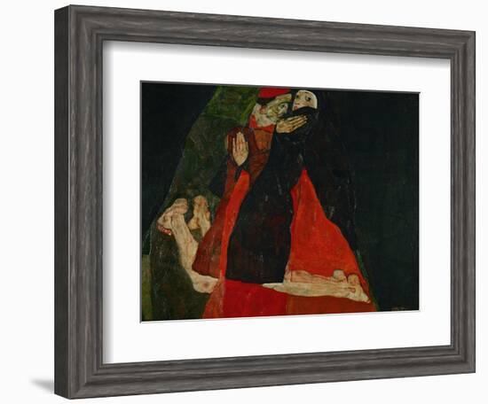 Cardinal and Nun (Liebkosung), 1912-Egon Schiele-Framed Giclee Print