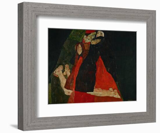 Cardinal and Nun (Liebkosung), 1912-Egon Schiele-Framed Giclee Print