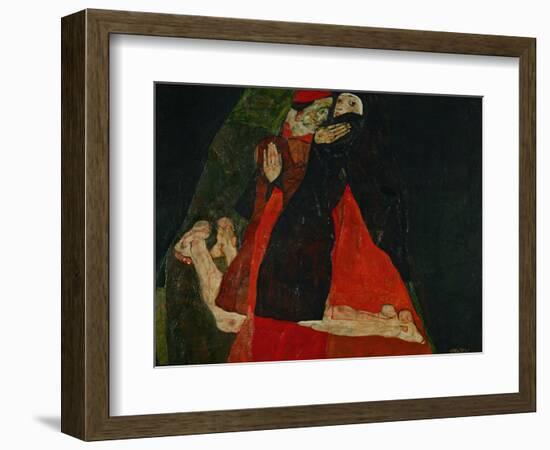 Cardinal and Nun (Liebkosung), 1912-Egon Schiele-Framed Giclee Print