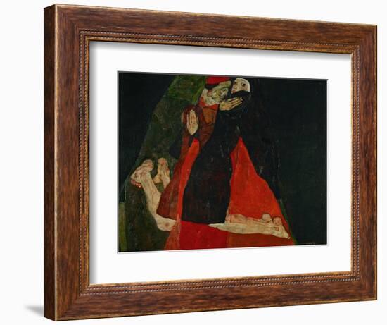 Cardinal and Nun (Liebkosung), 1912-Egon Schiele-Framed Giclee Print