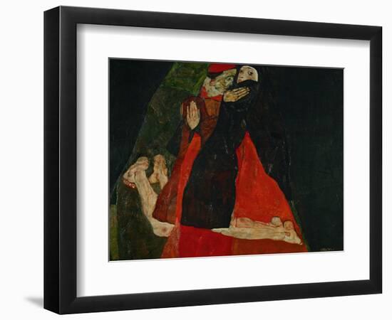 Cardinal and Nun (Liebkosung), 1912-Egon Schiele-Framed Giclee Print