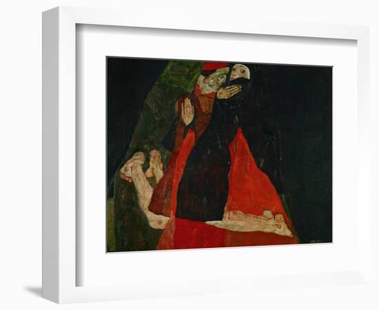 Cardinal and Nun (Liebkosung), 1912-Egon Schiele-Framed Giclee Print