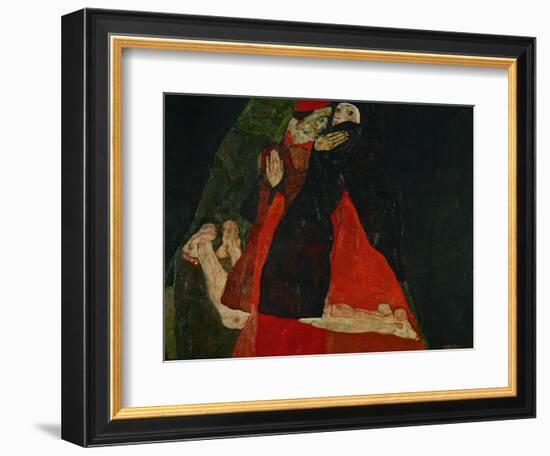 Cardinal and Nun (Liebkosung), 1912-Egon Schiele-Framed Giclee Print