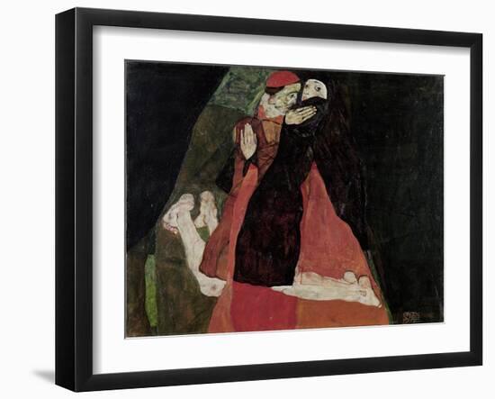 Cardinal and Nun (Tendernes), 1912-Egon Schiele-Framed Giclee Print