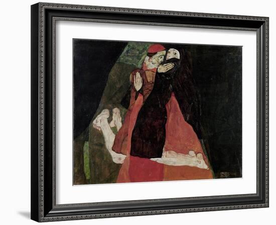 Cardinal and Nun (Tendernes), 1912-Egon Schiele-Framed Giclee Print