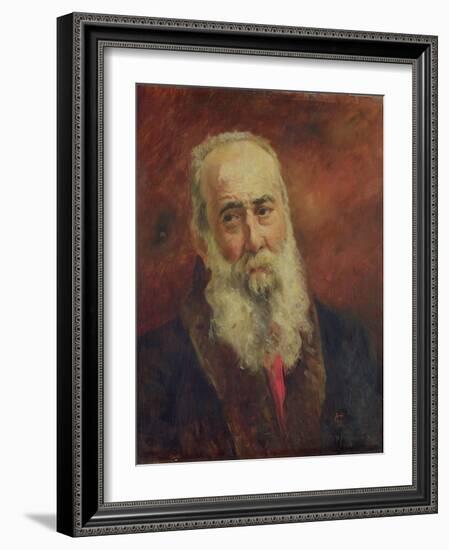 Cardinal Charles Lavigerie (1825-92) Archbishop of Algeria (Oil on Canvas)-French School-Framed Giclee Print