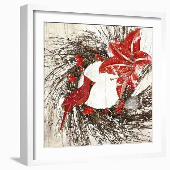 Cardinal Christmas I-null-Framed Giclee Print