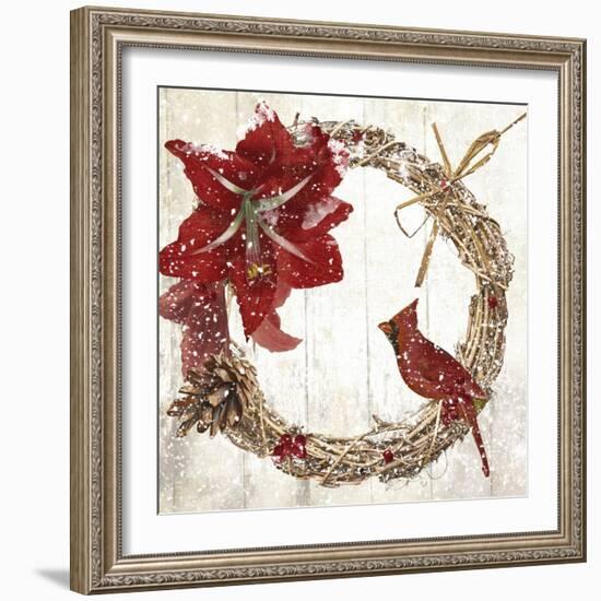 Cardinal Christmas II-Color Bakery-Framed Giclee Print