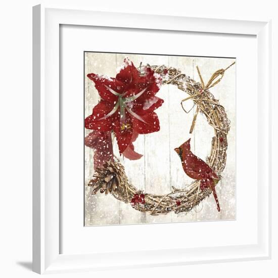 Cardinal Christmas II-Color Bakery-Framed Giclee Print